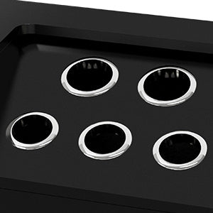 [Salon Storage Station Locker] 5 Hair Dryer Holders OmySalon Salon Storage Station Locker - Locking Drawer Beauty Barber Salon Styling Station Organizer Equipment for Hair Stylist, Two Drawers, One Storage Unit
