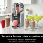 Ninja SLUSHi with RapidChill Technology, 96 oz. Frozen Drink & Slushie Machine, 5 Programs, Slush, Spiked Slush, Frappe, Milkshake, Frozen Juice, FS305CO + Two 16-oz Insulated Bubble Cups (Renewed)