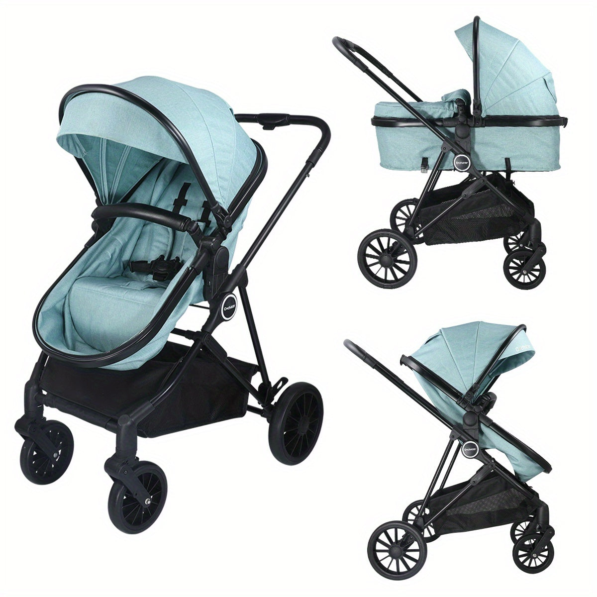 Cochildor 2-In-1 Convertible Foldable Infant Baby Stroller with Reversible Seat And Large Canopy, Mult Position Recline, Canopy with Pop Out Sun Visor And More Umbrella Stroller for Travel, Extra Storage, Spacious Seat, Removable Footmuff