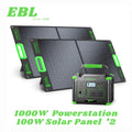 1000W Portable Power Station, Solar Generator 999Wh (Peak 2000W), Power Station with 110V Pure Sine Wave AC Outlet, Digital Display, PD 60W USB-C Fast Charging, Backup Battery for Home Emergency, Outdoor Camping, Road Trips
