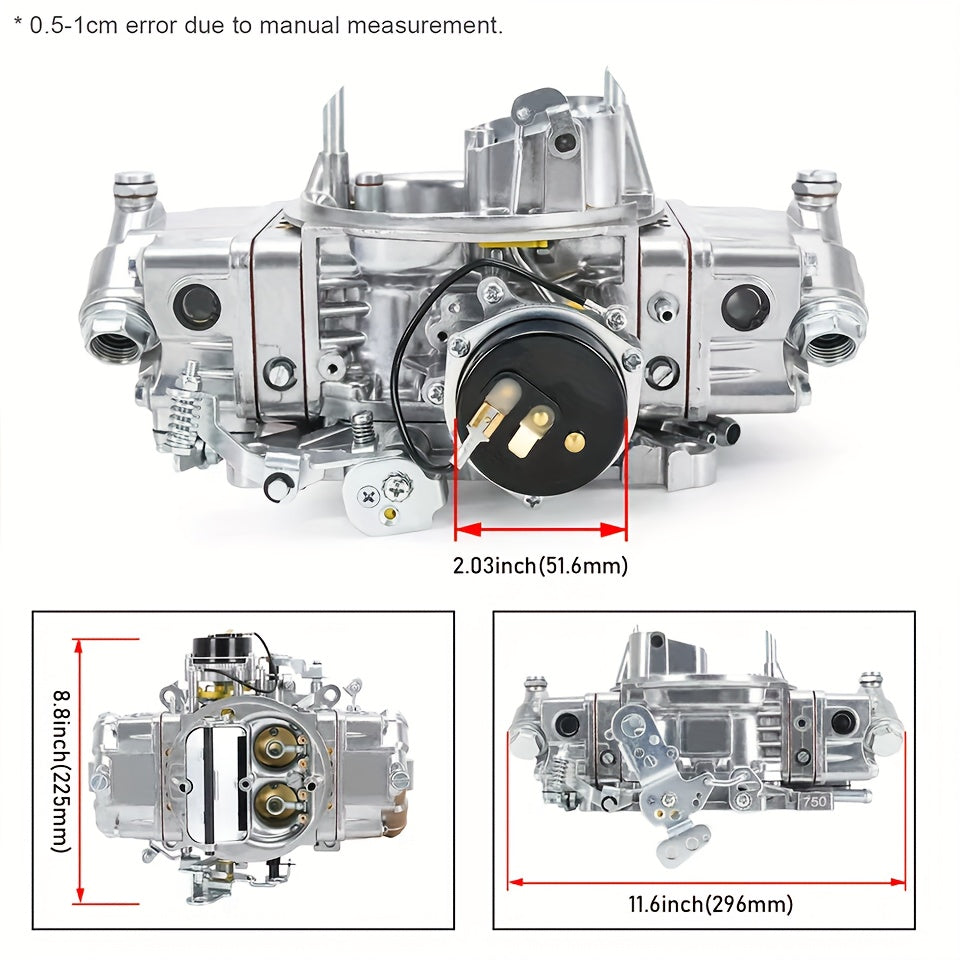 FOR Holley Quick Fuel Brawler 750CFM Double Pumper 4 Barrel Carb Echoke BR-67213 Motorcycle