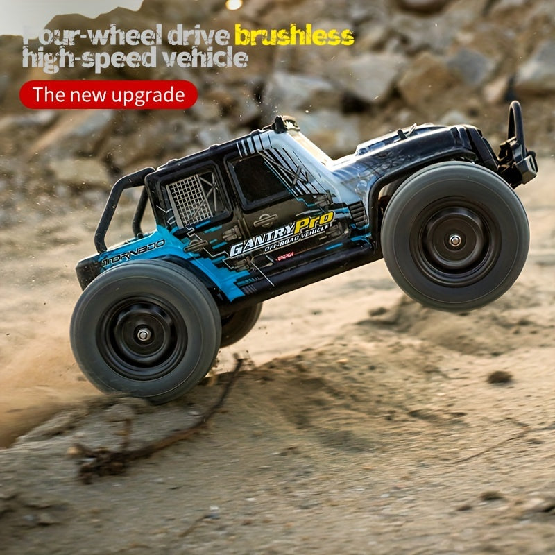 1:10 Scale Brushless RC Car High Speed 4WD Off Road Drift Racing Truck Professional Remote Control Toy for Birthday Easter Gifts