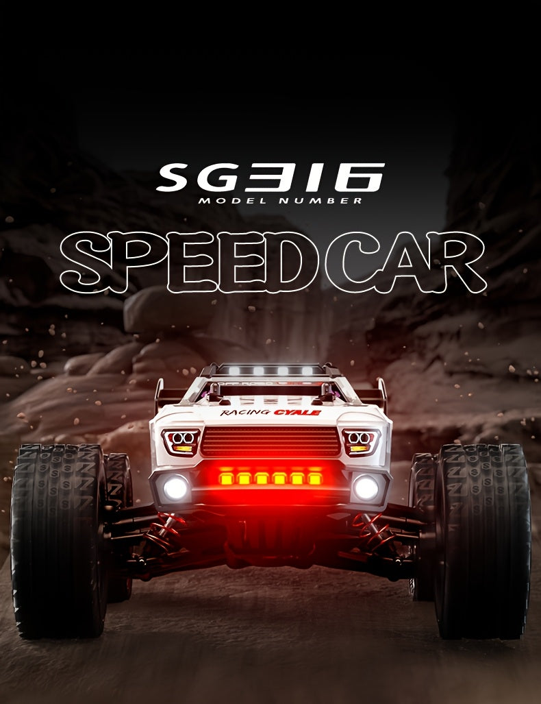 2026 NEW MAX Upgraded 4WD High Speed Off Road RC Car, 50MPH All Terrain Racing Truck, 2847 Brushless Motor Power System, Triple Speed Switch, Drift And Stunt Ready, Heavy Duty Metal Differential And Spring Suspension, 1:16 Large Scale Toy Car