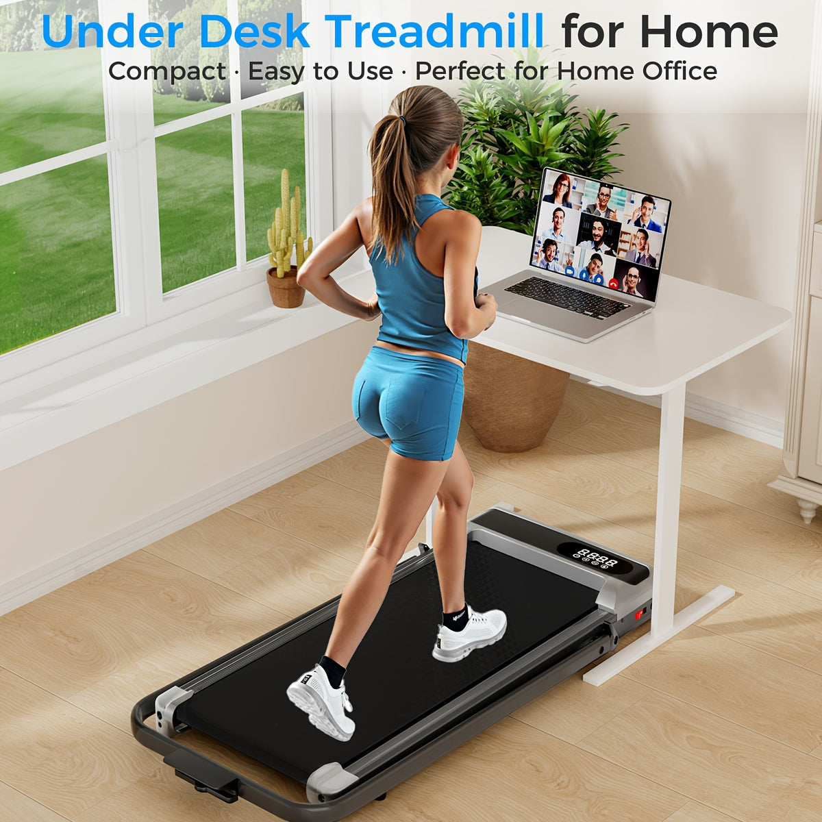 Home Electric Folding Treadmill Motor, LED Display, 3.0 Horsepower Silent Fitness Treadmill Exercise Trainer, for Walking, Running, Gym, Catering Specifically to The Fitness Needs Of Women.