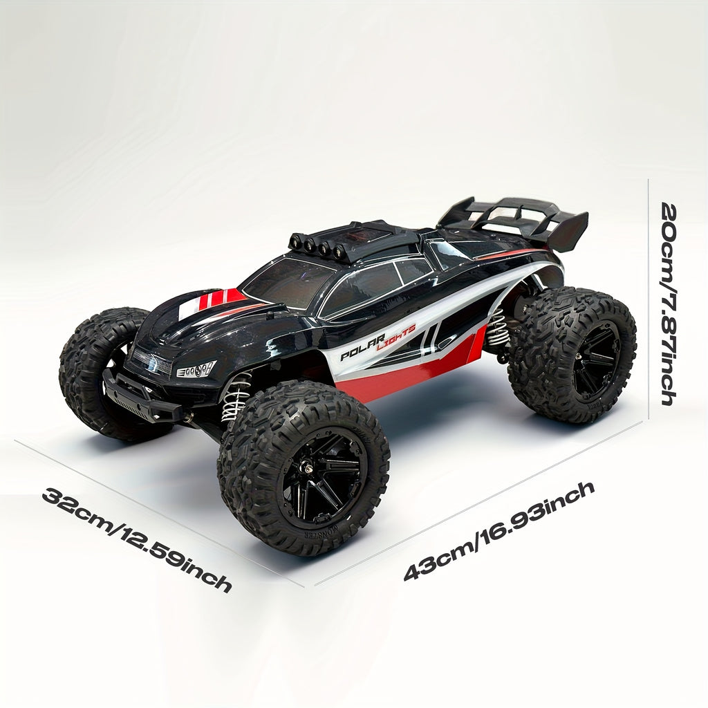 1:8 Full Scale High Speed Off-road Large RC Car, 45KM/H Racing Drifting Truck for Hobbyists, All Terrain Application, LED Headlights, 2600mAh Battery, 2.4Ghz Remote Control, Outdoor Sports Gifts