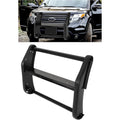 Grille Brush Guard for 2011-2015 Ford Explorer, Front Push Bar, Heavy Duty Black Steel Front Bumper, Powder Coated