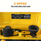 8 Inch Drill Press, 2.3 Amp 5-Speed Bench Drill Press With Steel Worktable | Corded, 120V, Plug Powered, Metal Construction, Includes Attachment - WOODSKIL