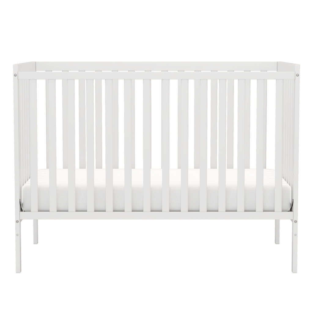 Goldzone Crib 5in 1 Convertible, Wooden Newborn Essentials Convertible to Toddler Bed, Sofa Bed and Full Size Bed, Baby Cribs with 4 Adjustable Bases for Nursery Decor, Baby Stuff Clearance, Item Weight: 37lbs, Maximum Weight Recommendation: 50lbs