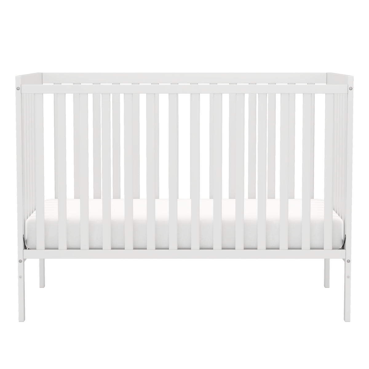 Goldzone Crib 5in 1 Convertible, Wooden Newborn Essentials Convertible to Toddler Bed, Sofa Bed and Full Size Bed, Baby Cribs with 4 Adjustable Bases for Nursery Decor, Baby Stuff Clearance, Item Weight: 37lbs, Maximum Weight Recommendation: 50lbs