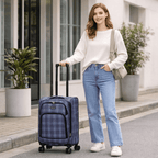 4-Piece Softside Spinner Luggage Set (20+24+28+32 inch) Lightweight Travel Suitcases with 360° Wheels, Telescopic Handle, Multi Pocket Design