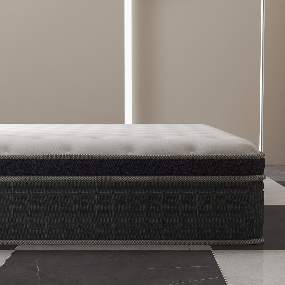 Modern Style Medium Firm High Quality Hybrid Mattress with Pocket Spring And High-Density Foam Breathable And Cooling Twin Full Queen King Size in a Box