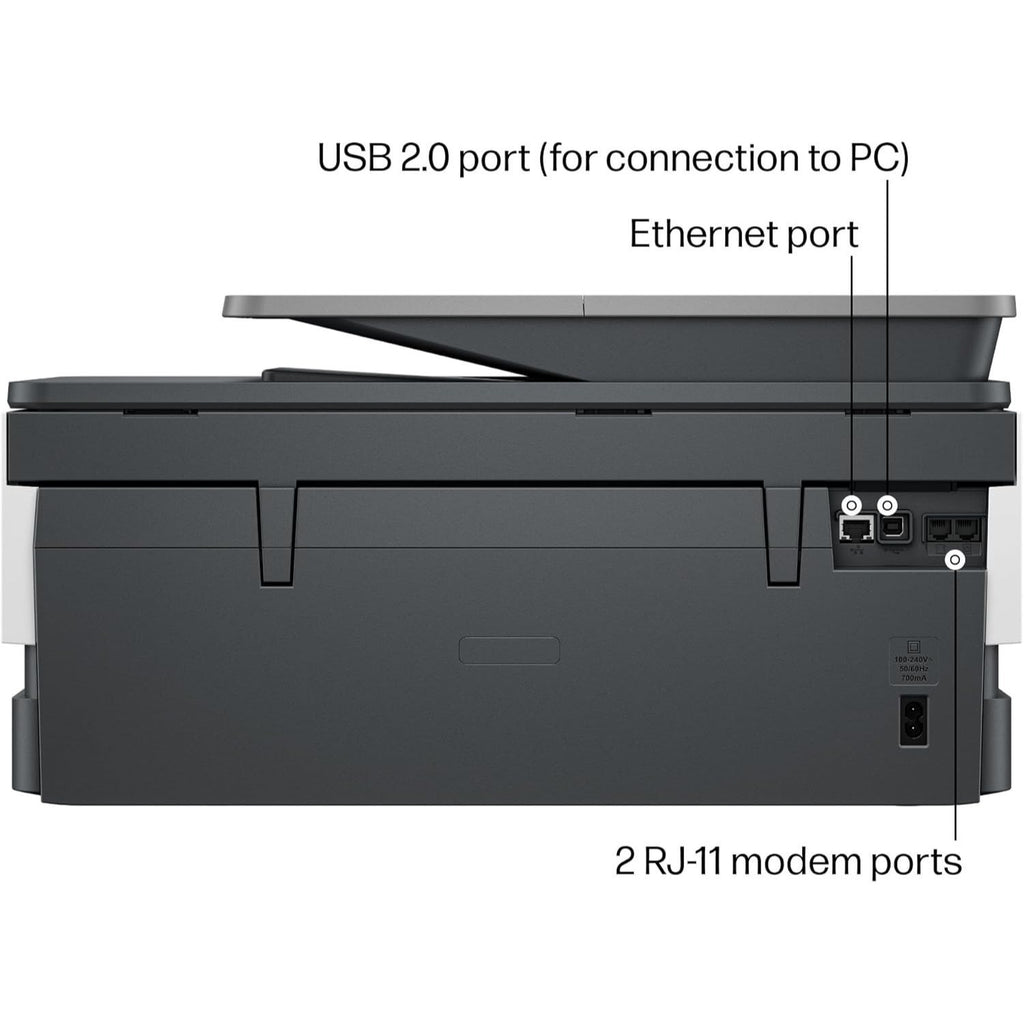 HP OfficeJet Pro 8139e Wireless All-in-One Color Inkjet Printer, Print, scan, copy, fax, ADF, Duplex printing Best-for-home office - Professionally Refurbished