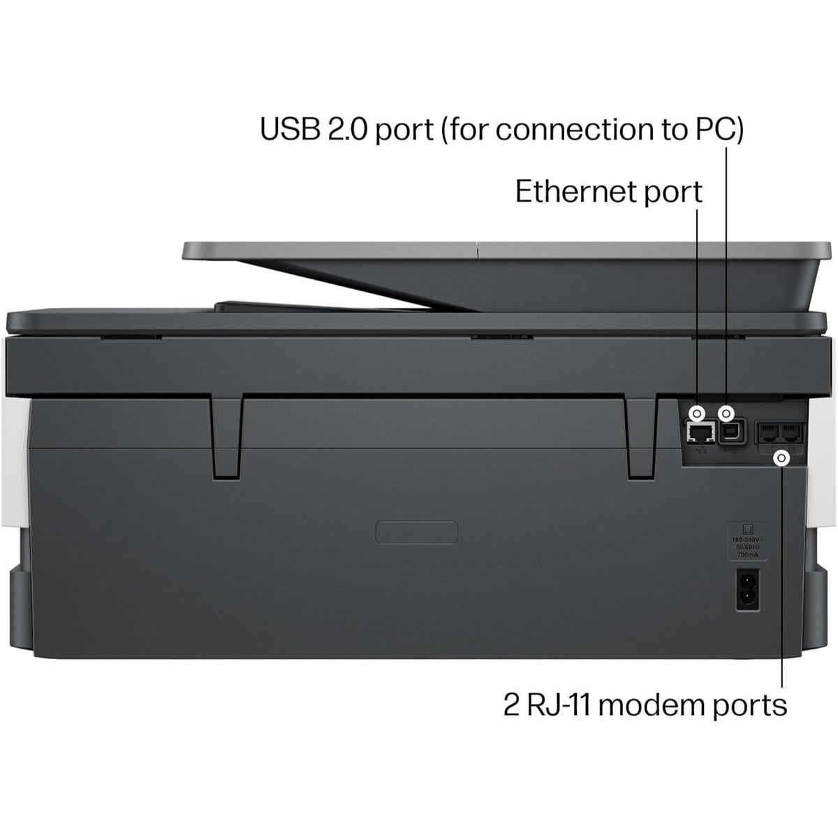 HP OfficeJet Pro 8139e Wireless All-in-One Color Inkjet Printer, Print, scan, copy, fax, ADF, Duplex printing Best-for-home office - Professionally Refurbished