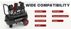 8 Gallon Ultra Quiet Air Compressor, 1.5HP 4.52 CFM, Max 115 PSI Oil-Free Air Compressor Tank, 110V/60Hz, 70dB Air Compressor for Car Repair, Spray Painting, Woodwork Nailing