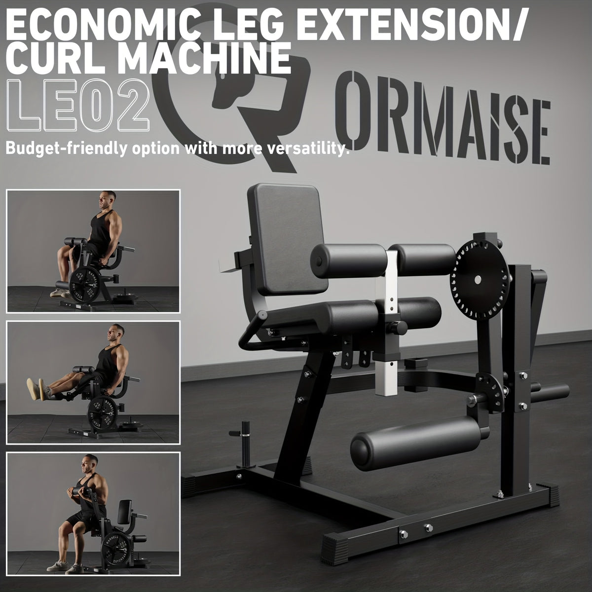 Leg Extension And Curl Machine, Lower Body Special Leg Machine, Leg Rotary Extension for Thigh, Adjustable Leg Exercise Bench with Plate Loaded