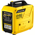 2450 Watt Inverter Generator, Quiet Gas Powered Generator, 1.6 Gallon Large Fuel Tank Fuel Capacity Up to 14 Hours, 120V AC Outlet, DC USB C Port, Parallel Ready, Metal Construction, Mobile Power Source, Robust Construction, Portable Generator