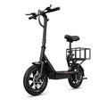 DYU 350W 14" Folding Electric Scooter with Seat - 20-Mile Range, 36V 7.8Ah Battery, Rear Basket & Double Disc Brakes, Compact Portable E-Scooter for Adults, Urban Commuting & Long-Distance Travel, Scooter Electric Fast