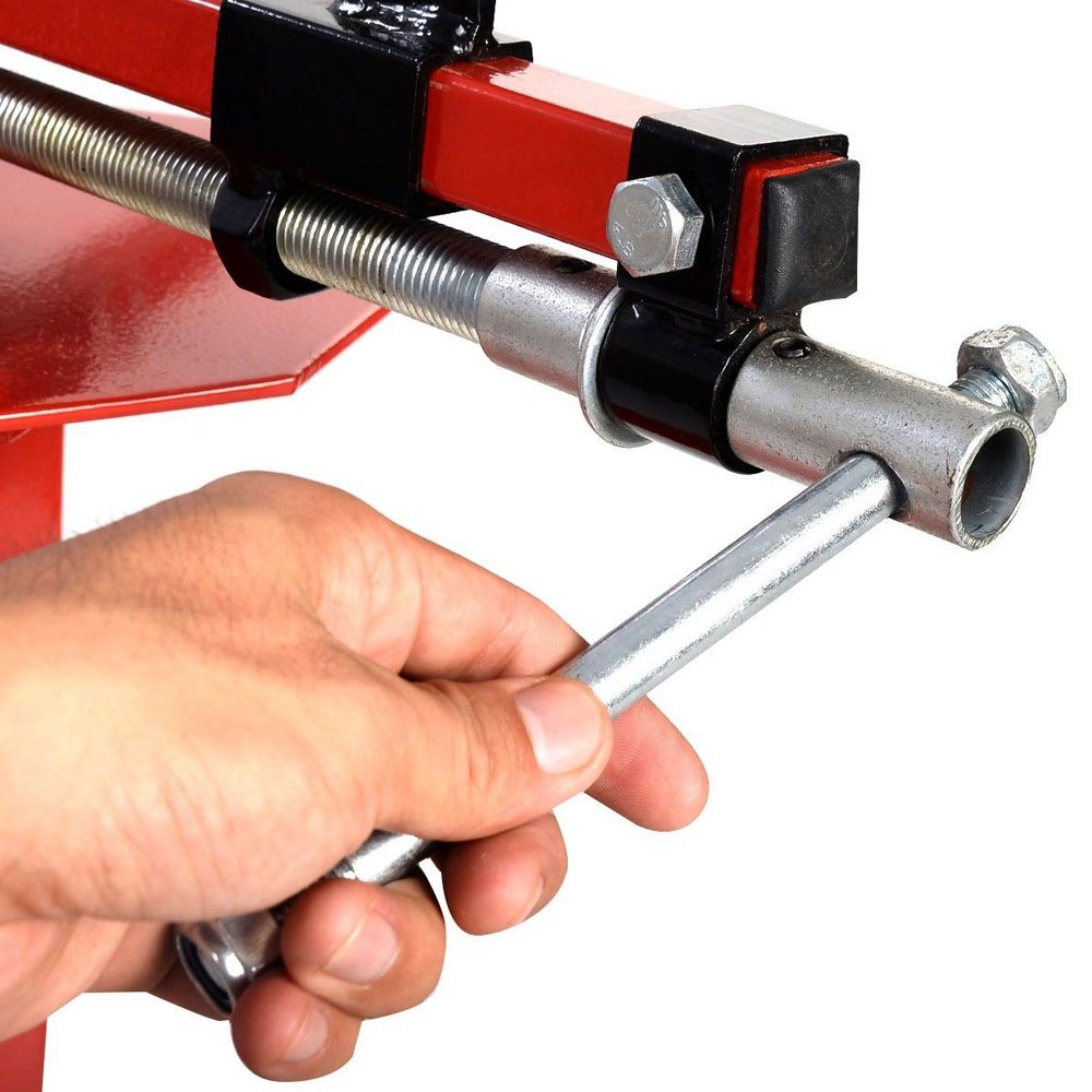 Manual Tire Changer with Bead Breaker Portable MountDemount Tool for 4 to 165 Tires Truck Car Motorcycle Red