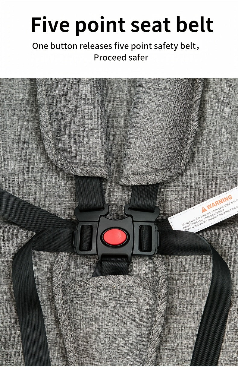 Foldable Stroller Suitable for Children Under, with a Single-Foot Brake, Sunshade, Adjustable Push Handle, And Comes with Foot Cover, Mosquito Net, Rain Cover, Baby Bottle Holder, Etc., Convenient for Storage And Use When Going Out