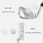 Men's Golf Club Set, Right Hand 9-11pcs Complete Set with Driver, Woods, Hybrids, Irons, PW, SW, Putter, Stand Bag And Headcovers