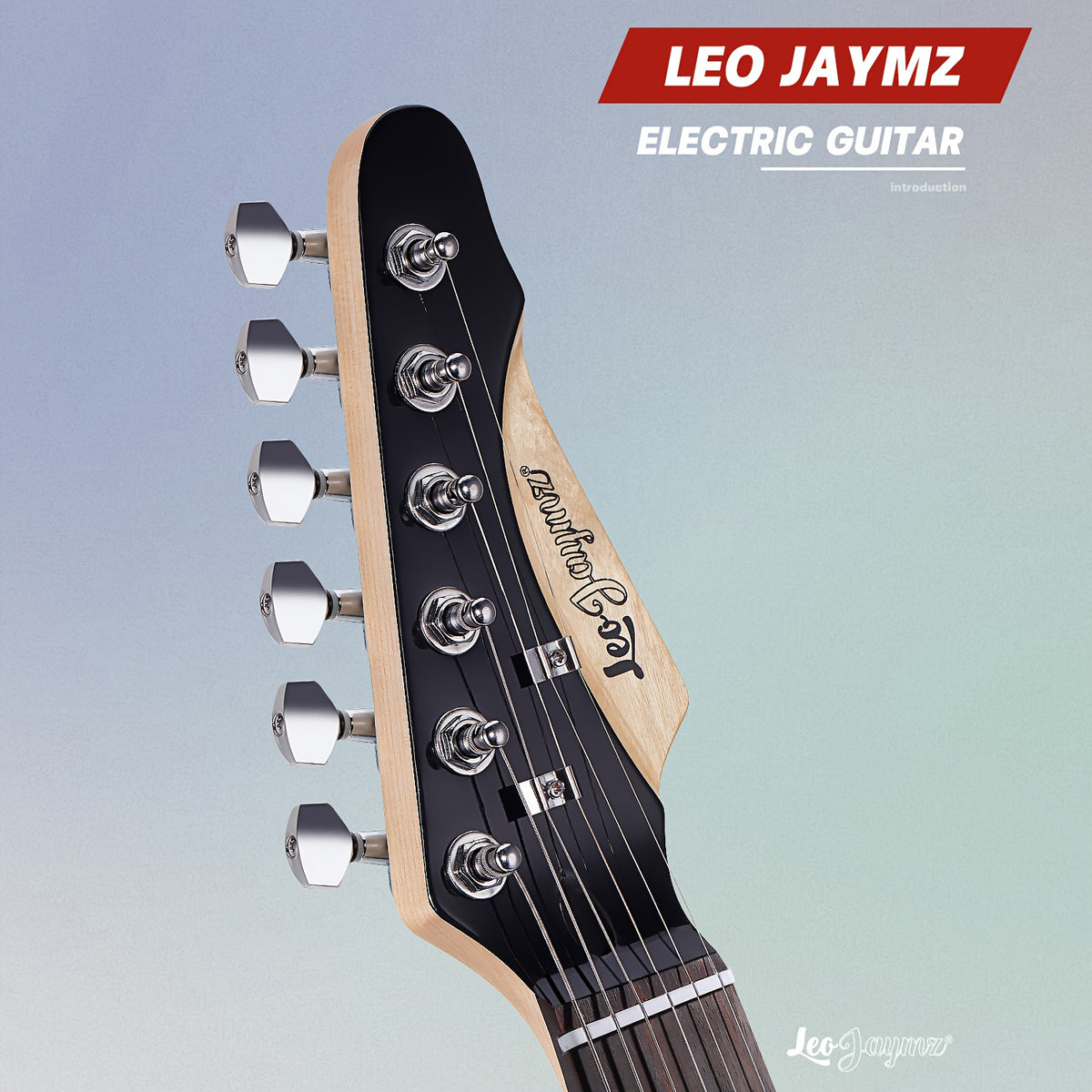 Leo Jaymz 39 Inch Full Size Electric Guitar Kit Electric Guitar Beginner Kits - 20W Amplifier, Digital Tuner, Carring Bag, Shoulder Strap, Connecting Cable