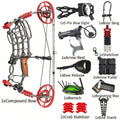 Dual Purpose Composite Bow Outdoor Archery Composite Bow Kit 30-60Lbs, Adjustable for Both Hands