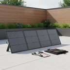 Portable Solar Panel Set — MHPOWOS 2-Piece 220W 40V Foldable Design for Power Stations, Camping and RV Use