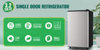 WANAI Compact Refrigerator 2.4 CU.FT Mini Fridge with Freezer Single Door Adjustable Temperature Side Door Wire Rack Suit for Dorm Office Apartment