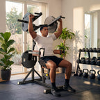 Shoulder Press Machine for Home Gym, Deltoid Strength Trainer with Adjustable Seat And Arm Handles, Heavy Duty Upper Body Workout Equipment