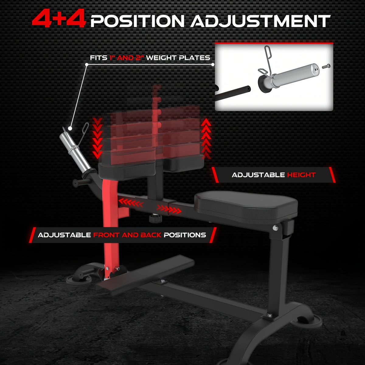 Seated Calf Raise Machine, Rated 660 LB, Lower Body Specialty Machine, Strength Training Equipment, Builds Calf Strength, Leg Machine for Home Gym