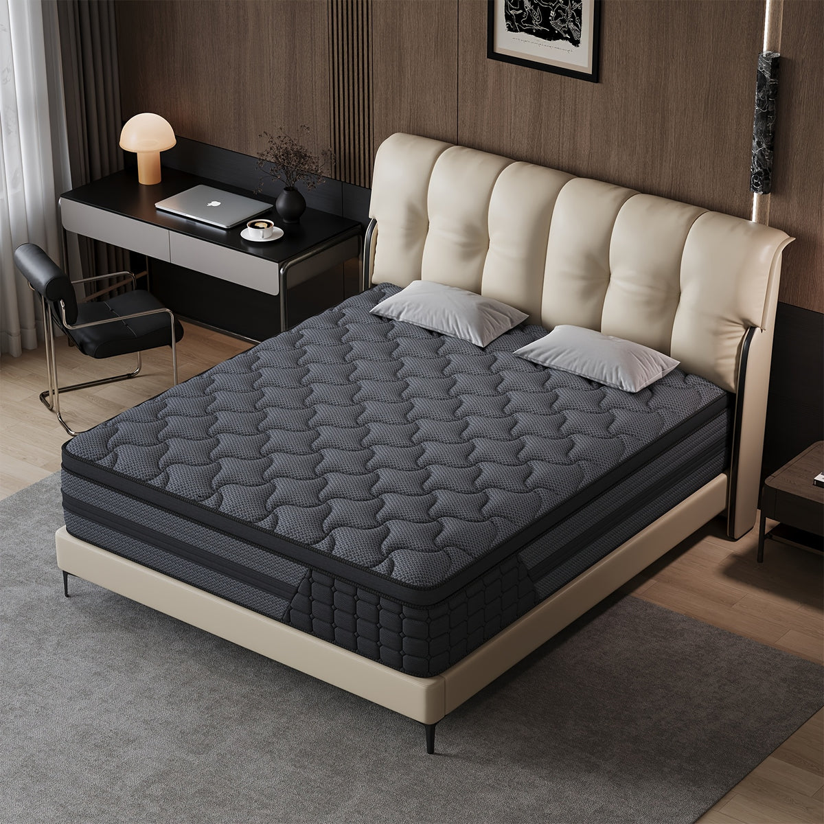 Luxury Mattress 8" 10" 12" 14" Twin Full Queen King Size Gel Memory Foam Pocket Spring Hydird Mattress in A Box Medium Firm