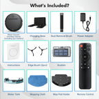 MAMNV 3-In-1 Intelligent Robot 5000Pa Vacuum Cleaner, Automatic Charging Fixed-Point Sweeper, Voice, App Control And Wet Suction Mopping of Water Tank Dust Box, Used for Smart Home Cleaning, Birthday And New Year Gifts