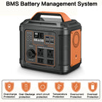 SBAOH 300W Portable Power Station 296Wh 80000mAh Solar Generator W/ 100W PD Fast Charging, 13 Outlets, Digital Display, Lithium-ion Battery for Outdoor Solar Lights, Camping Tents, Emergency Outdoor Home Use, CPAP, Gifts, 60W Solar Panel Is Optional