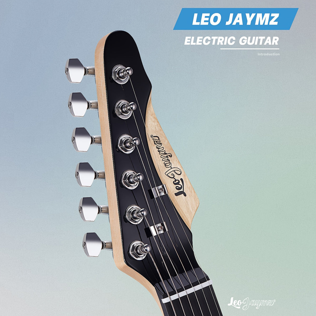 Leo Jaymz 39 Inch Full Size Electric Guitar Kit Electric Guitar Beginner Kits - 20W Amplifier, Digital Tuner, Carrying Bag, Shoulder Strap, Connecting Cable