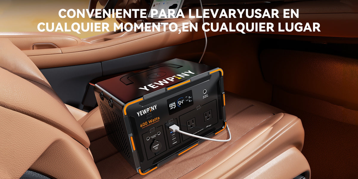 [Portable, Fast Charging] 300W/600W YEWPINY Portable Power Station, Featuring Fast Charging, 259Wh/599.4Wh Lithium-Ion Battery Solar Generator, 17,500mAh/27,000mAh High-Capacity Lithium-Ion Battery, Ideal for Home Use, Outdoor Trips, Camping, Hunting, and