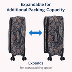 4-Piece Softside Spinner Luggage Set (20+24+28+32 inch) Lightweight Travel Suitcases with 360° Wheels, Telescopic Handle, Multi Pocket Design