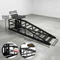 Car Ramps, 2pcs Hydraulic High-lift Service Vehicle Ramps, 5T (11050 Lbs), Car And Truck Wheel Ramps for Oil Change, with Supporting Crane, Suitable for DIY Shops And Car Beauty Shops