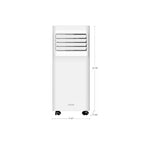 Vissani 115-Volt 3-in-1 Portable Air Conditioner Unit Cools 150 sq. ft., with Remote in White