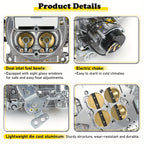 750 CFM 4-Barrel Carburetor for Holley Quickfuel Brawler Electric Choke, High-Performance for Street & Off-Road, OE: BR-67213