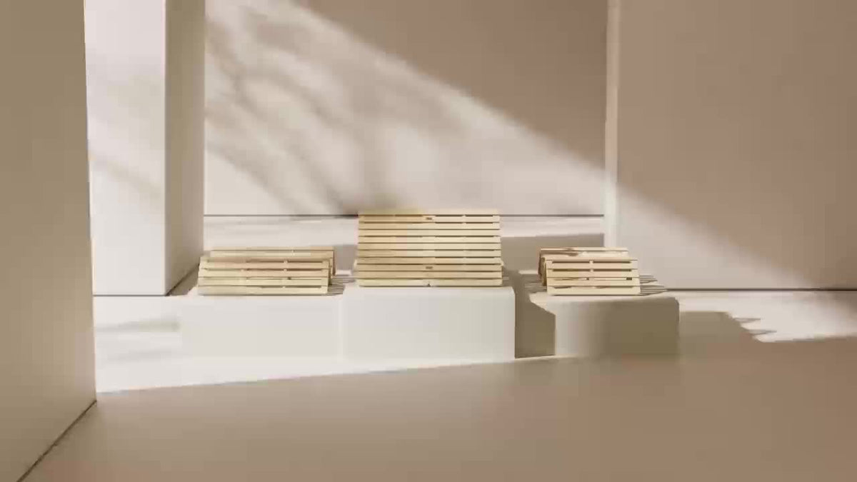 LILYPELLE Japanese Style Tatami Bed Frame, Foldable Wooden Slat Mattress Foundation, Low Profile Floor Sleeping Platform, Minimalist Space Saving Bedroom Furniture