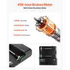 VEVOR Rock Tumbler Kit, 17 lbs Rock Polishing Kit, 2-Speed Stone Polishing Kit with 240-Hour Polishing Timer, Rock Polisher with Belt-Driven Brushless Motor, Rock Polisher for Adults