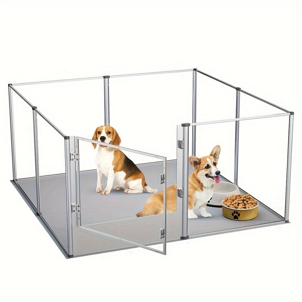 [Extra Large Pet Playpen] Extra Large Acrylic Pet Playpen Fence Dog Crate Kennels Indoor With Fertility Waterproof Pat