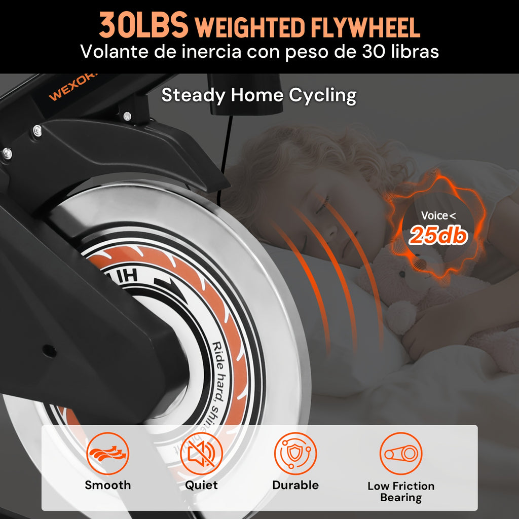 1pc Heavy-Duty Magnetic Bike for Home Gym - Adjustable Magnetic & Belt Drive System, Quiet Indoor Cycling Bike with Magnetic Brakes, Suitable for Home Gyms, Rehabilitation Training, for Home Fitness Equipment, Christmas Gifts