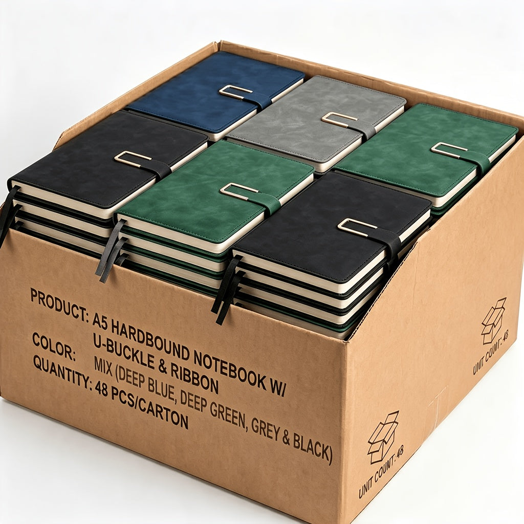 48 PACK Hardcover Leather Notebook, 200 Pages Lined Notebook 80 GSM Thick Durable Paper, Bulk for School Office Business Use, Back to School Supplie, Corporate Procurement Supplie