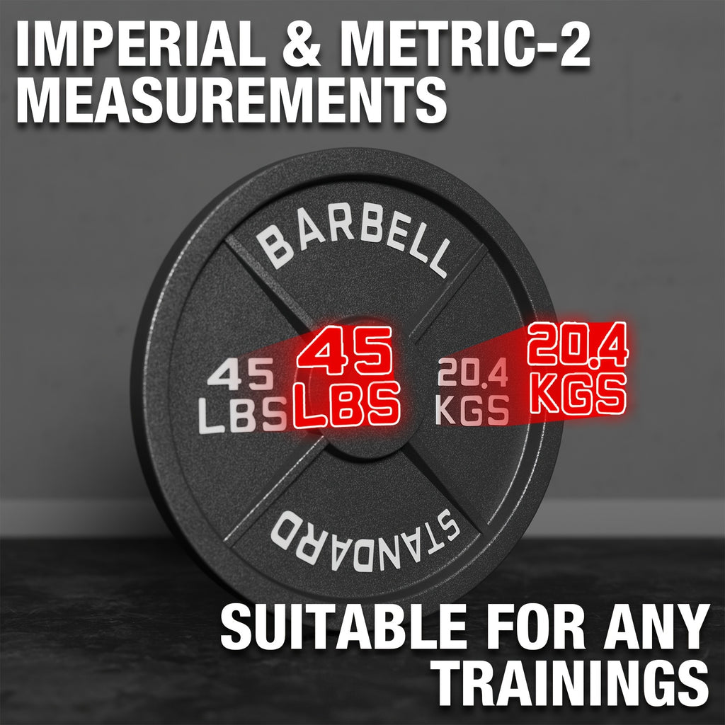 Weight Plates 2 Inch, Iron Classical Plates with Enhanced Grip, Weight Plates for Strength Training And Weight Lifting