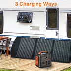 SBAOH 300W Portable Power Station 296Wh 80000mAh Solar Generator W/ 100W PD Fast Charging, 13 Outlets, Digital Display, Lithium-ion Battery for Outdoor Solar Lights, Camping Tents, Emergency Outdoor Home Use, CPAP, Gifts, 60W Solar Panel Is Optional