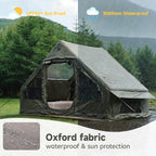 PAKICETUS Inflatable Tailgate Tent, Summer Camper Van Rear Awning with Breathable Mesh Design, Quick Airflow High Quality Inflatable Camping Tent, Universal SUV Hatchback Truck Tailgate Awning, Suitable for Outdoor Off-Road Road Trips and Summer