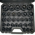 SAE Impact Socket Set, 31-Piece 3/4-Inch Drive Kit for Truck and Industrial Equipment Maintenance