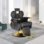 [Hydraulic Recline Chair] Salon Chair Barber Chair Hydraulic Recline Barber Chairs Hair Chair for Barbershop Hair Salon Equipment Styling Chair with Heavy Duty Hydraulic Pump