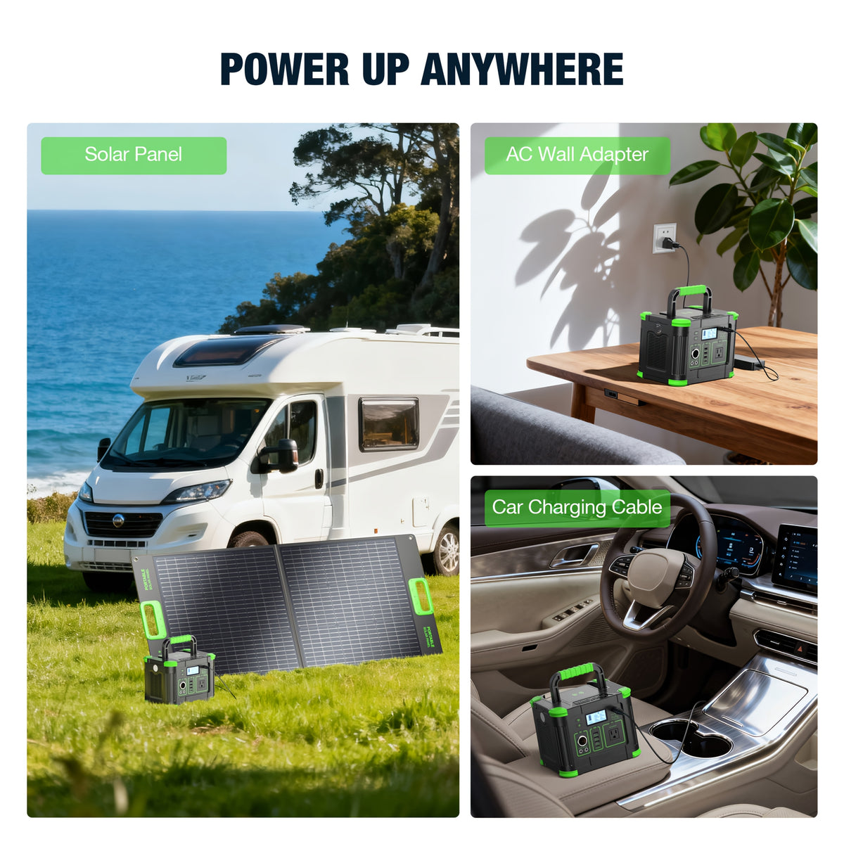 Portable Power Station 330W, Solar Power Bank 288.6Wh, Battery Power Station with 110V Pure Sine Wave Output, Fast Charging, Battery Backup Supply for Home Backup, Emergencies, Camping, And Outdoor Adventures